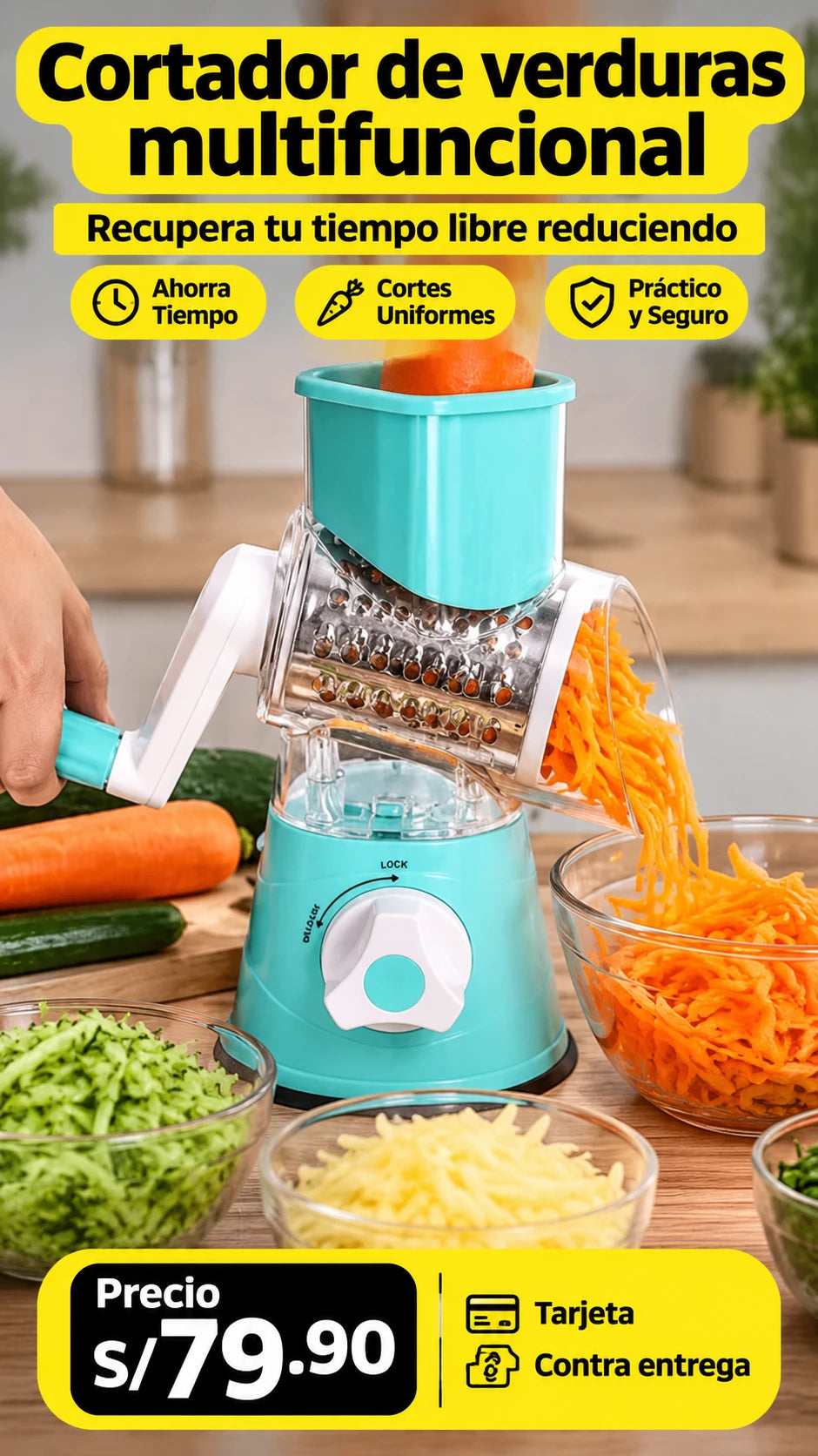 Cortador de Verduras Multifuncional