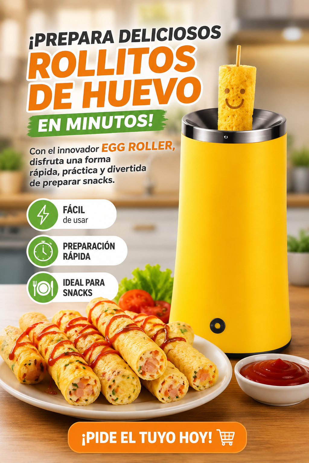 Egg Roller - Desayunos Deliciosos al instante