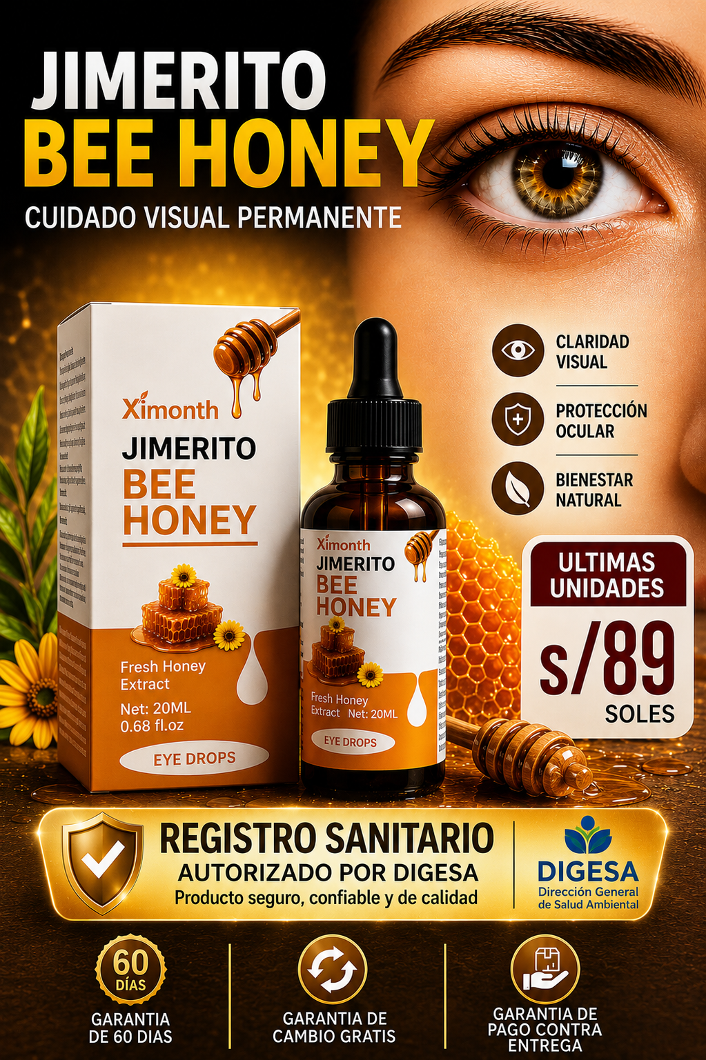 Cuida tu Salud Visual con Extractos naturales de Miel Jimerito