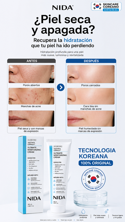 Crema hidratante intensiva NIDA – Youthful Formula™ (100 ml / 3,38 fl. oz.)